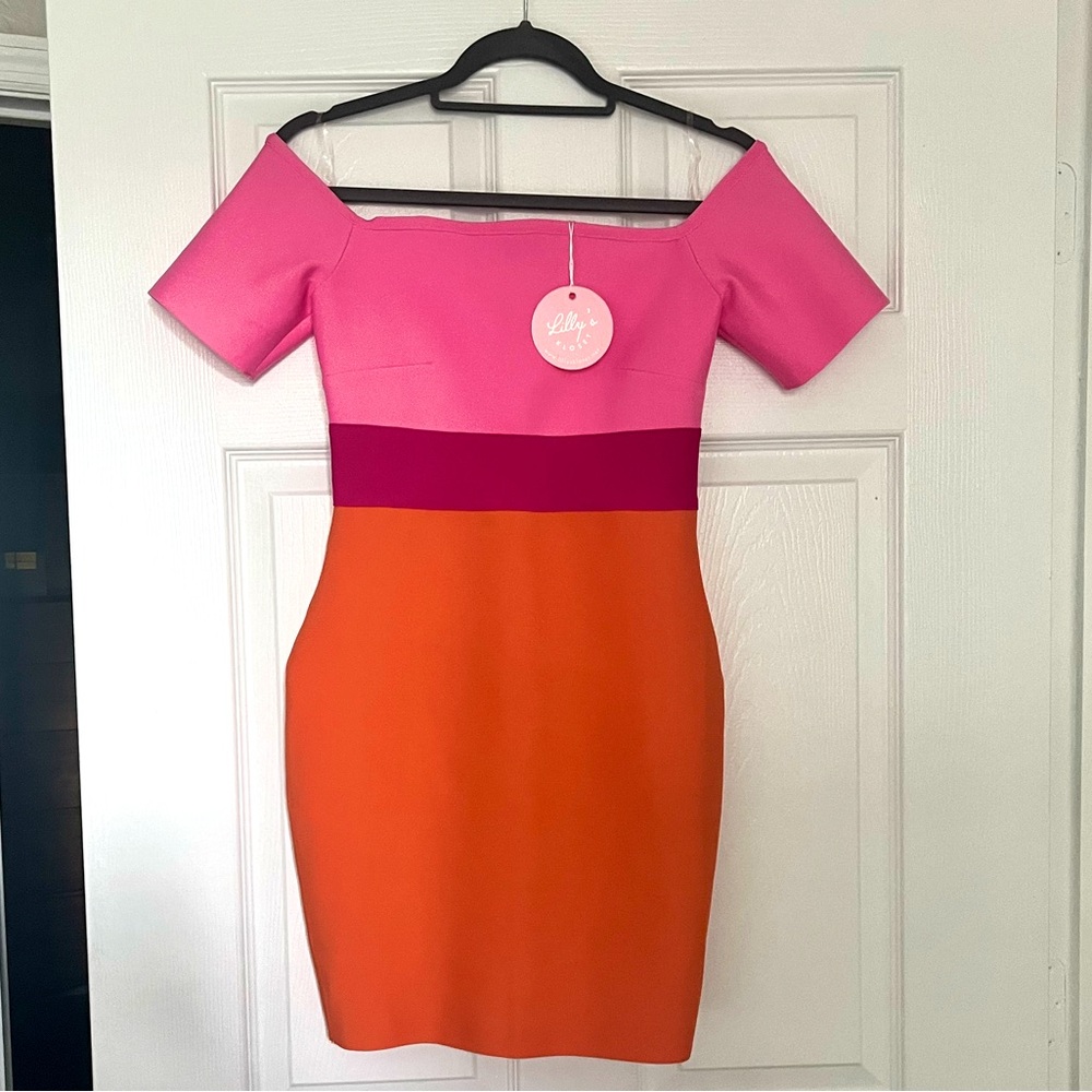 NWT Lilly’s Closet Off The Shoulder Bodycon Dress